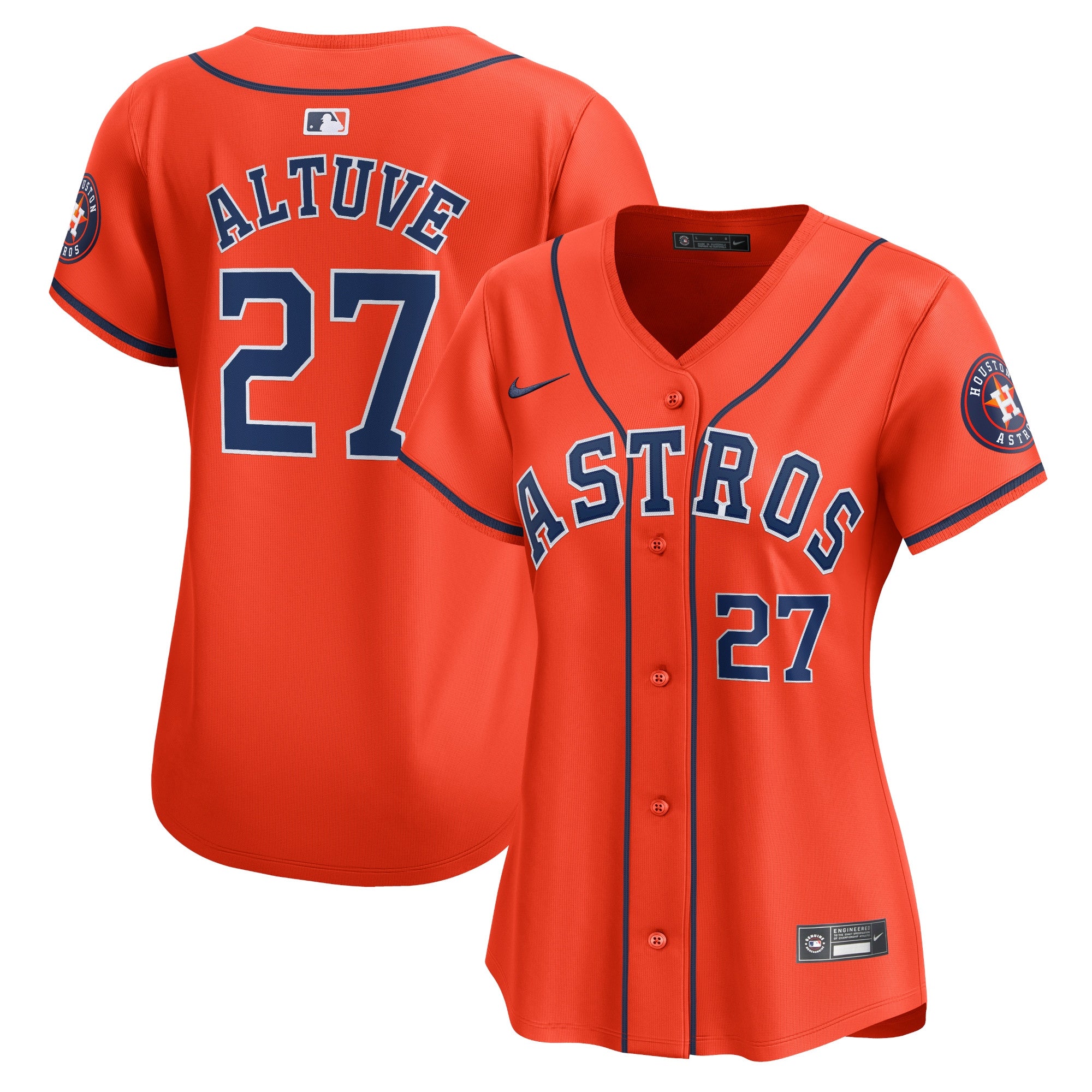 Jose Altuve Houston Astros orange Limited jersey