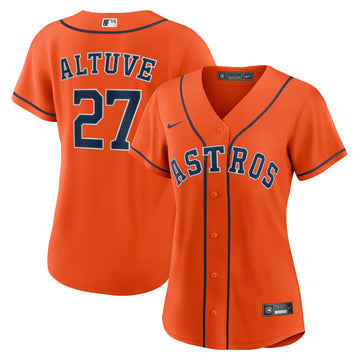 Jose Altuve Houston Astros orange Alternate jersey