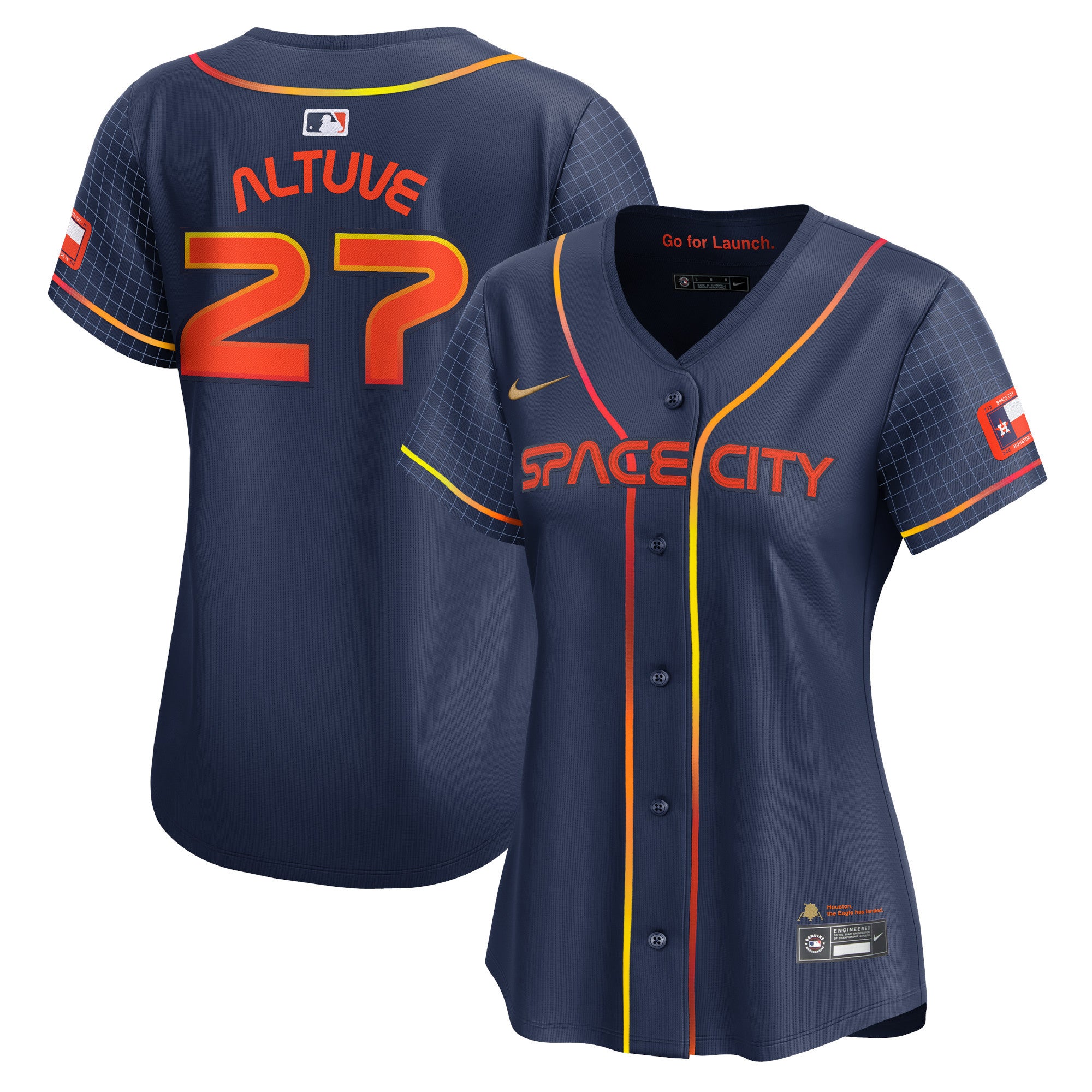 Jose Altuve Houston Astros navy City Connect jersey