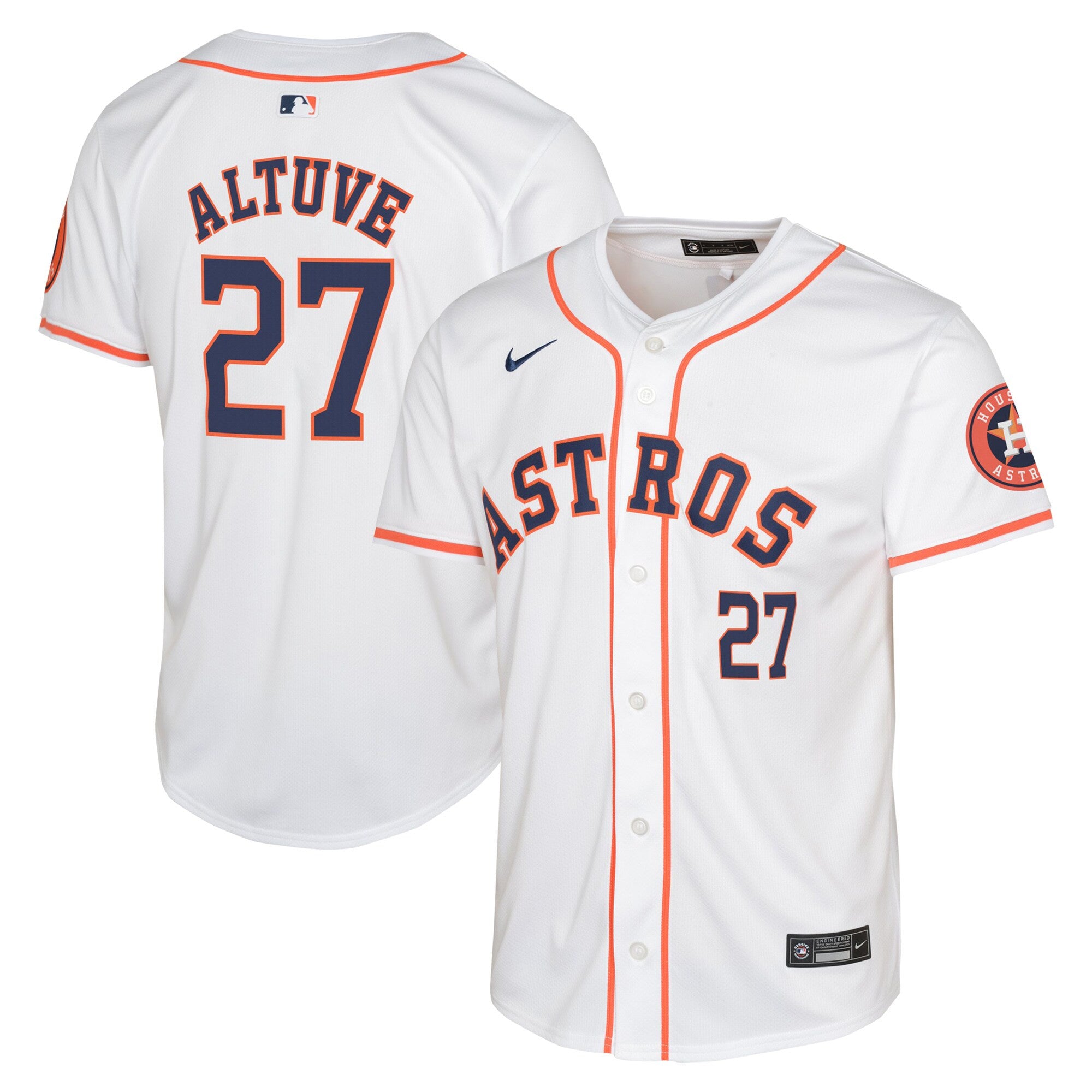 Jose Altuve Houston Astros white Limited jersey