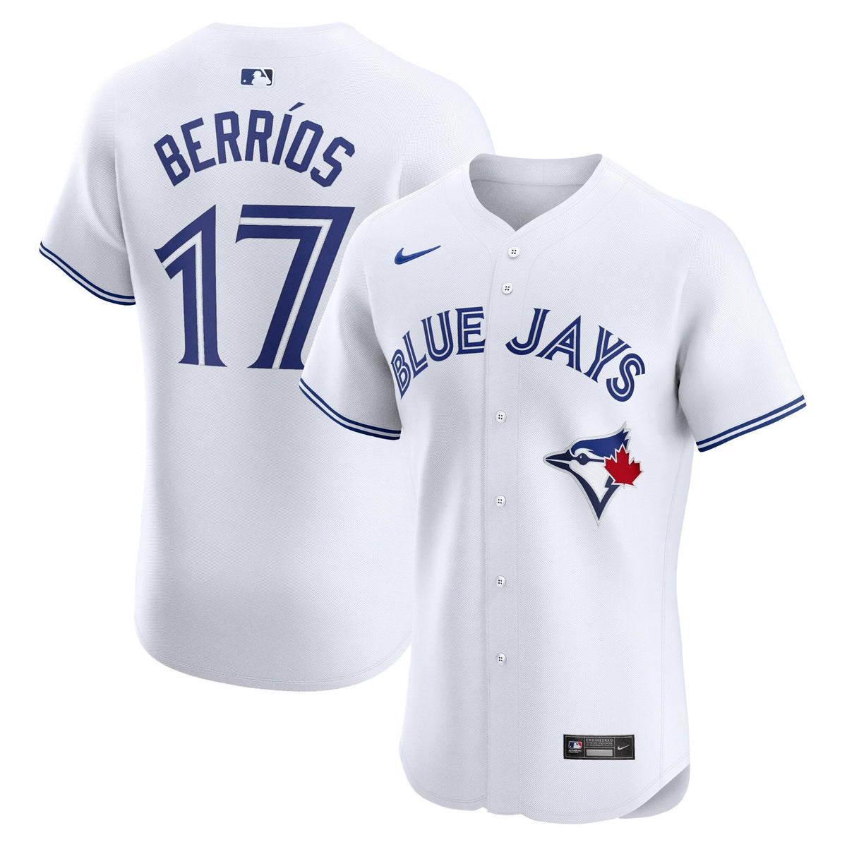 Jose Berrios Toronto Blue Jays white Elite jersey