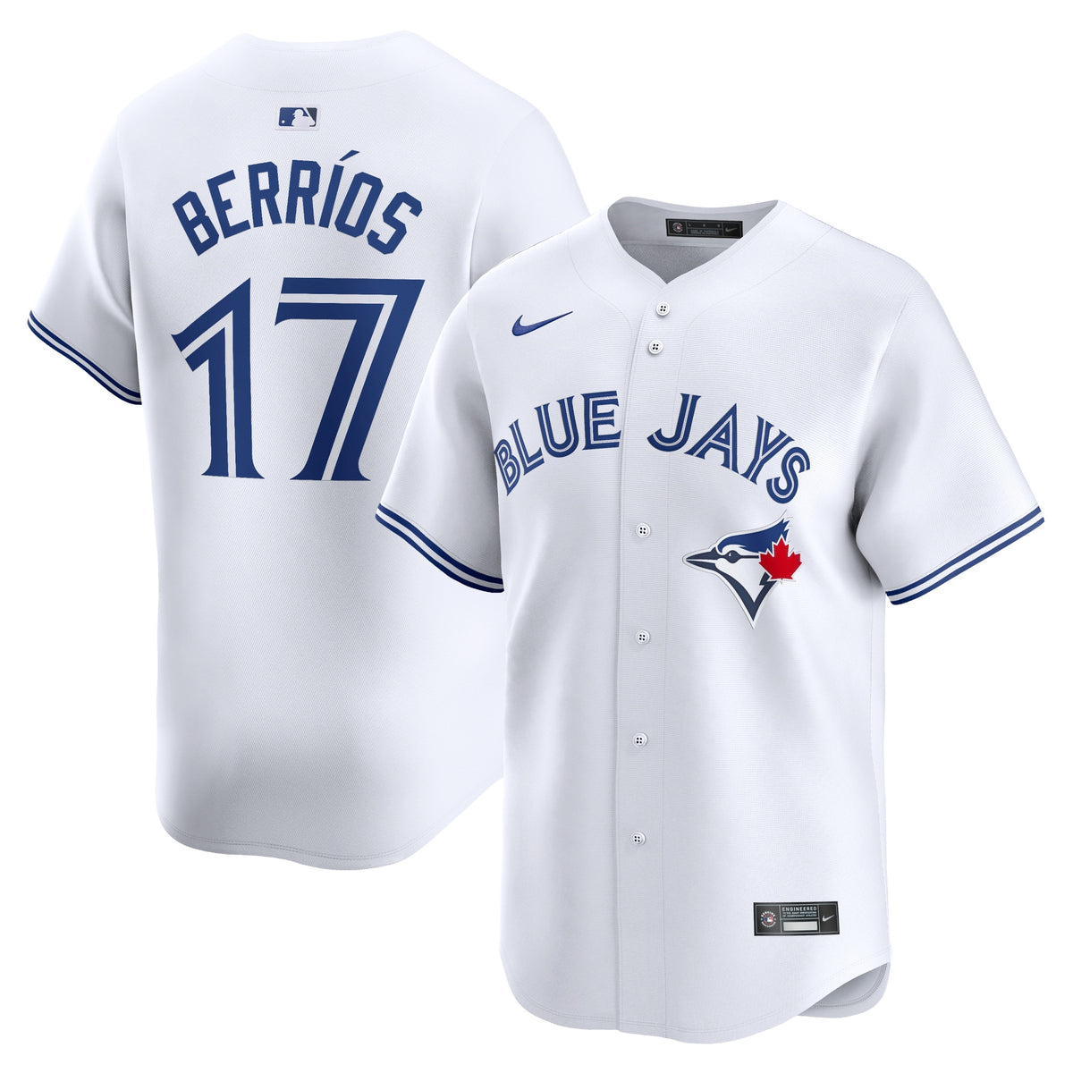 Jose Berrios Toronto Blue Jays white Limited jersey