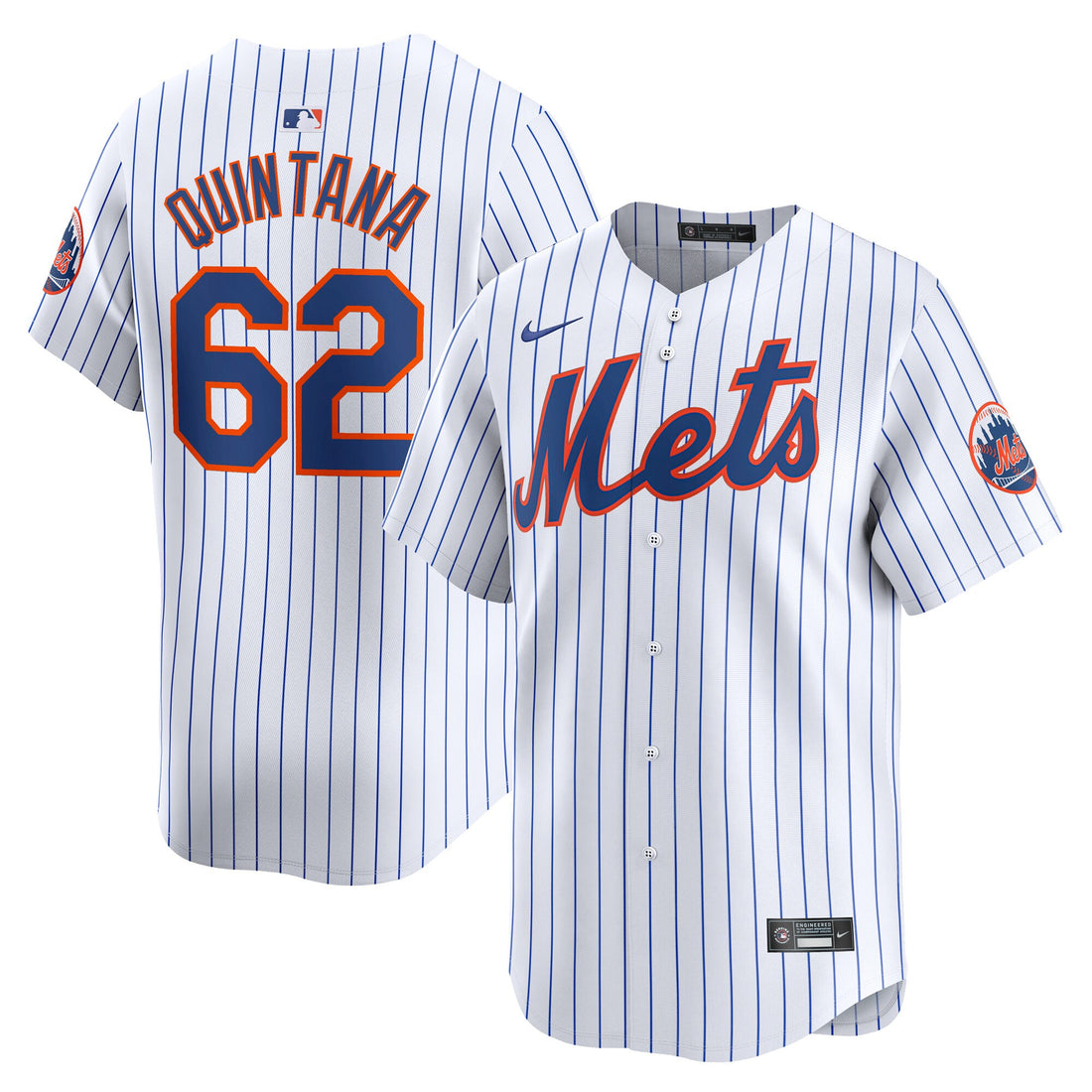 Jose Quintana New York Mets white Limited jersey