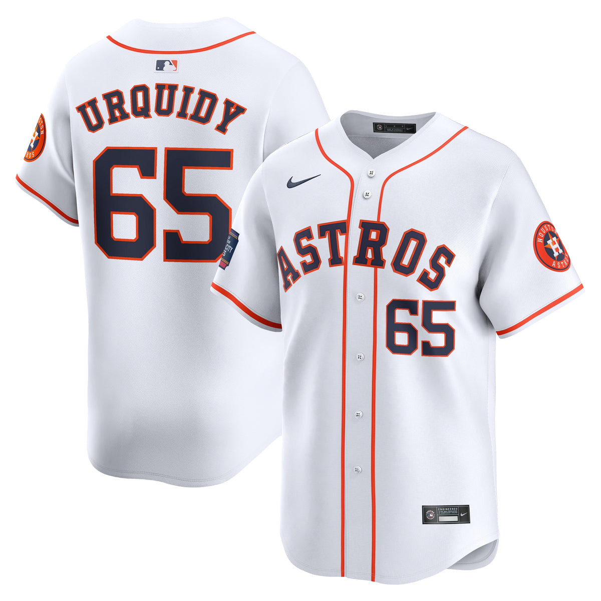 Jose Urquidy Houston Astros white Limited jersey