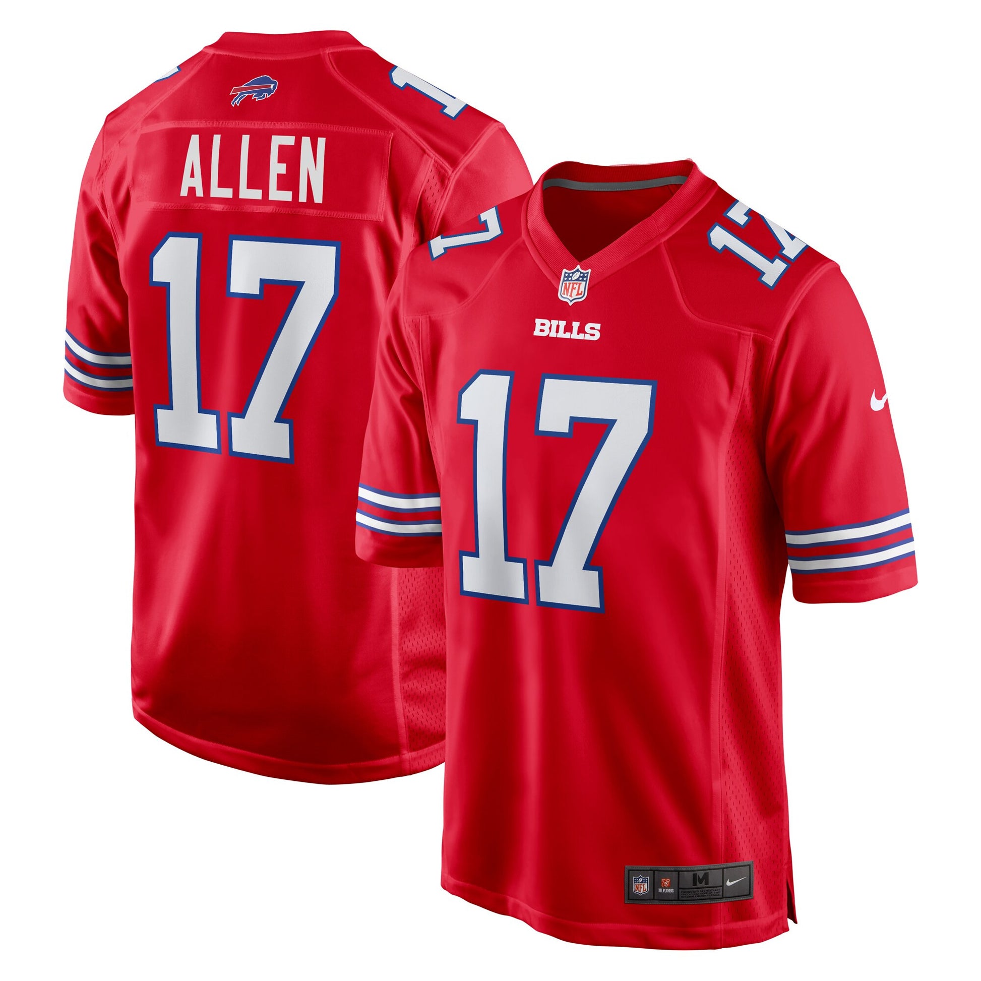 Josh Allen Buffalo Bills red Alternate jersey