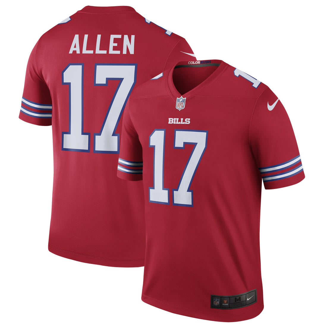 Josh Allen Buffalo Bills red Color Rush jersey