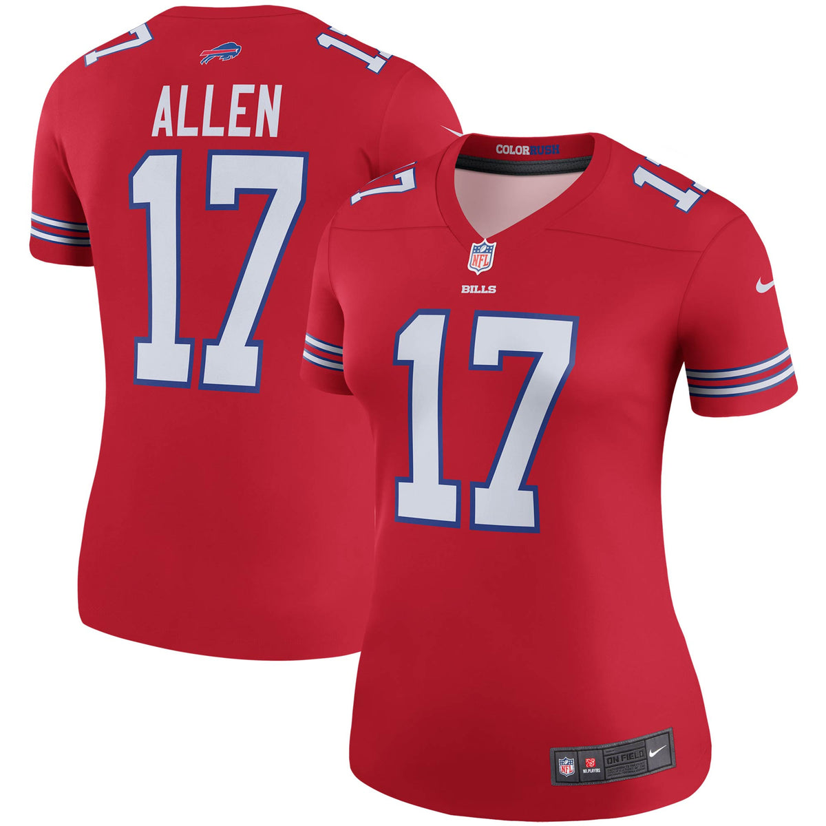 Josh Allen Buffalo Bills red Color Rush jersey