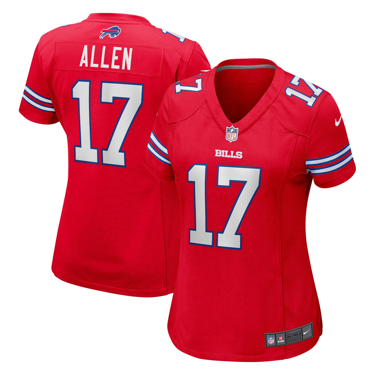 Josh Allen Buffalo Bills red jersey