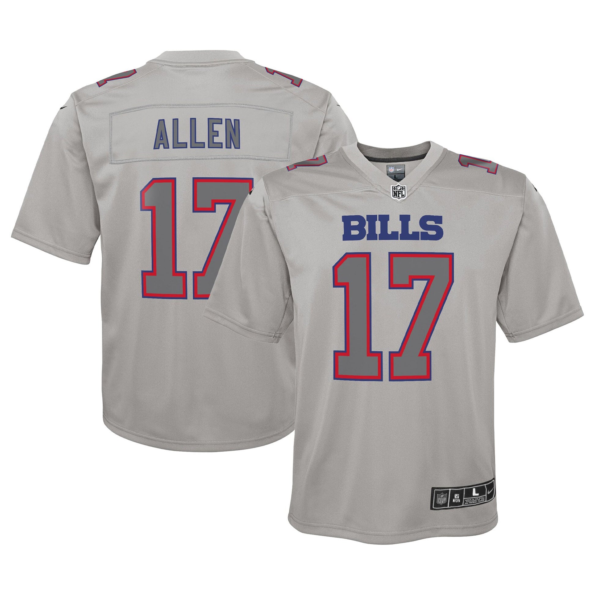 Josh Allen Atmosphere Buffalo Bills gray jersey