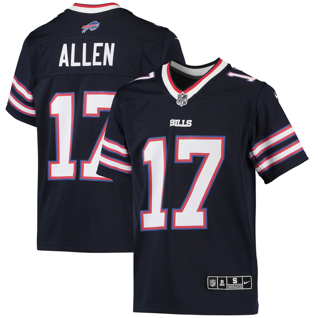 Josh Allen Buffalo Bills navy jersey