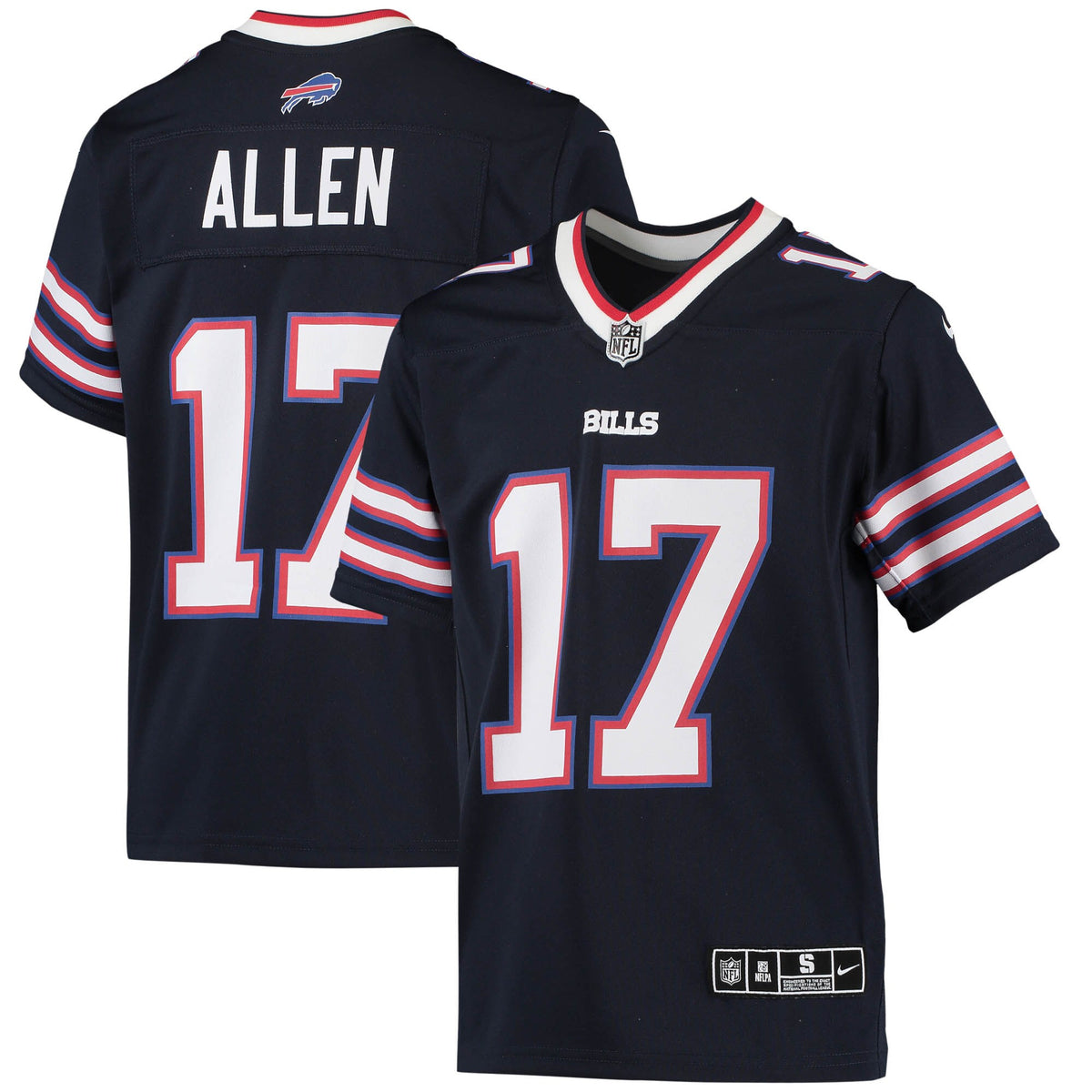 Josh Allen Buffalo Bills navy jersey