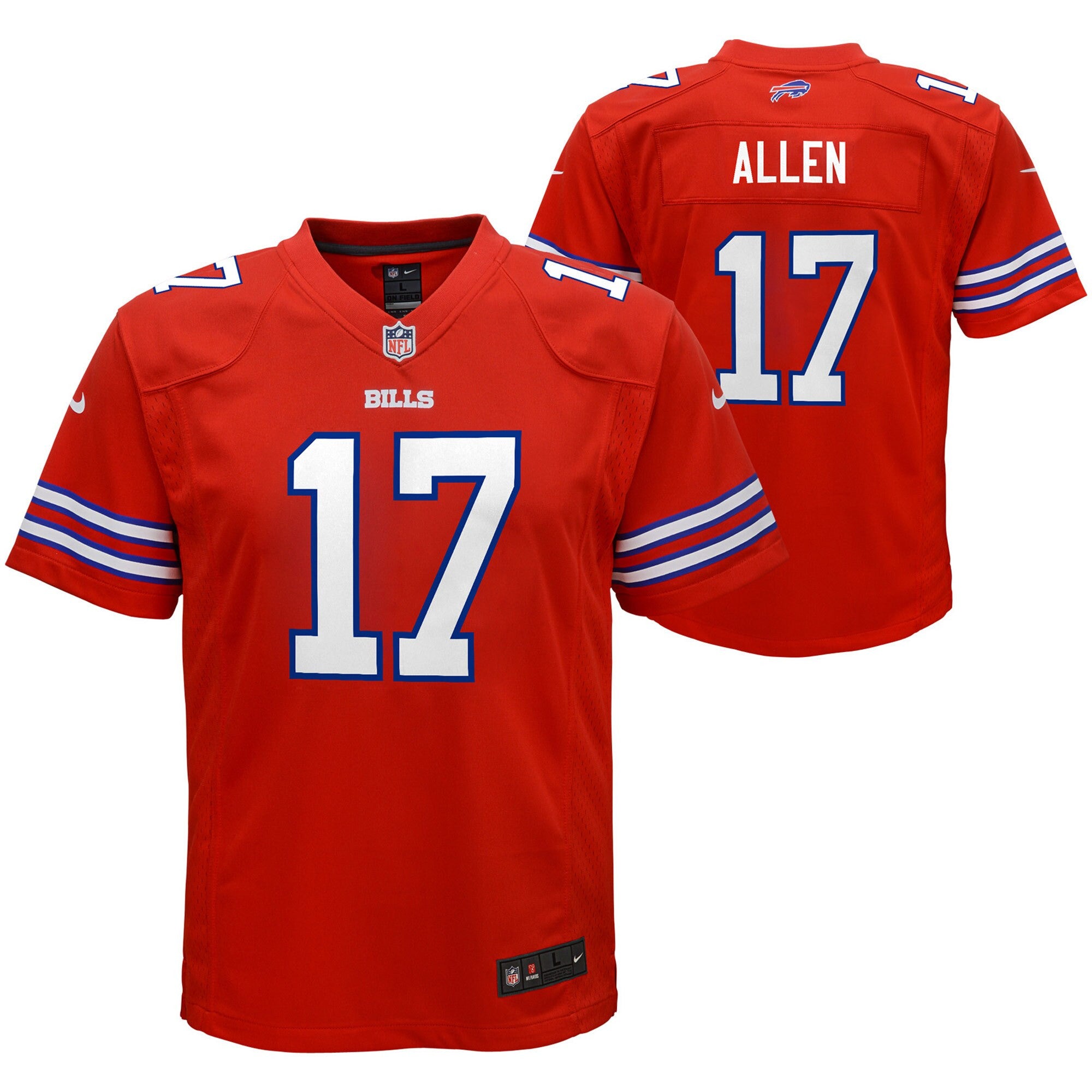 Josh Allen Buffalo Bills red jersey