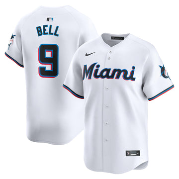 Josh Bell Miami Marlins white Limited jersey