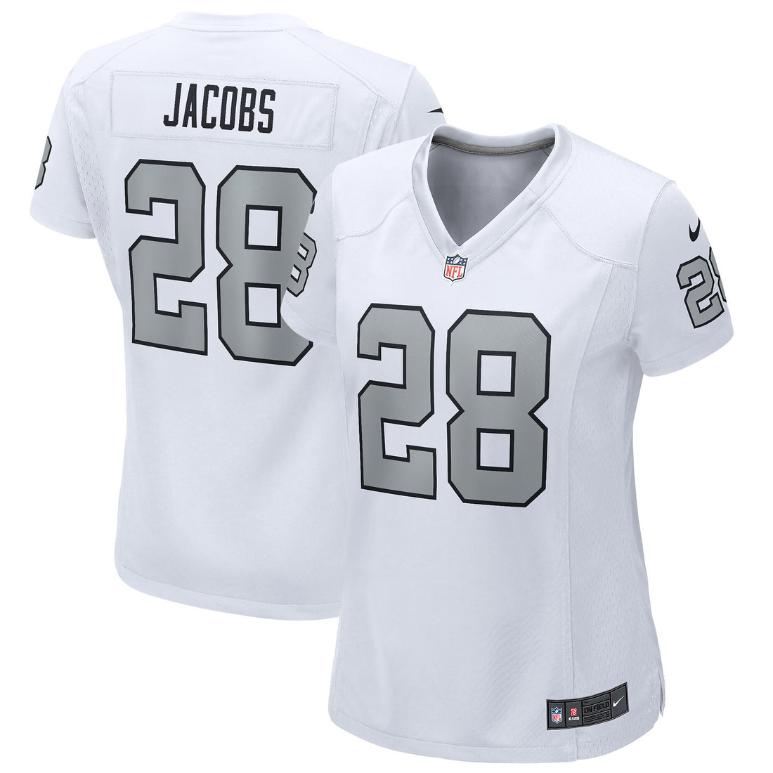 Josh Jacobs Las Vegas Raiders white Game jersey