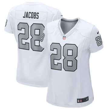 Josh Jacobs Las Vegas Raiders white Game jersey