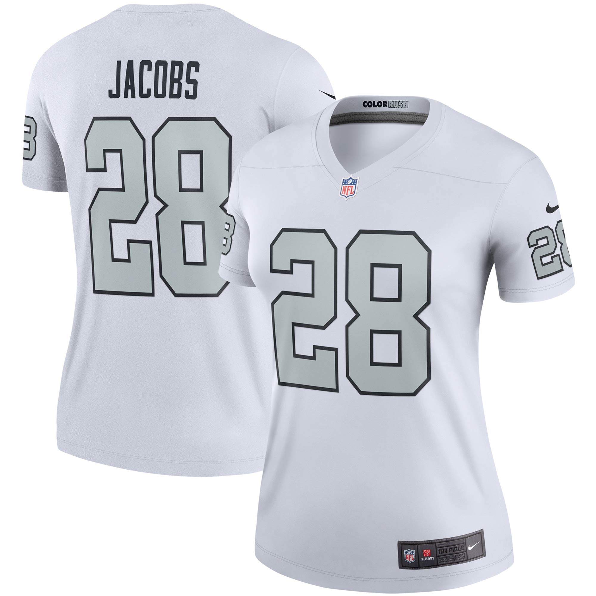 Josh Jacobs Las Vegas Raiders white Color Rush jersey