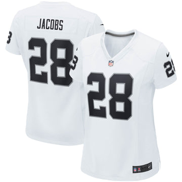 Josh Jacobs Las Vegas Raiders white Game jersey