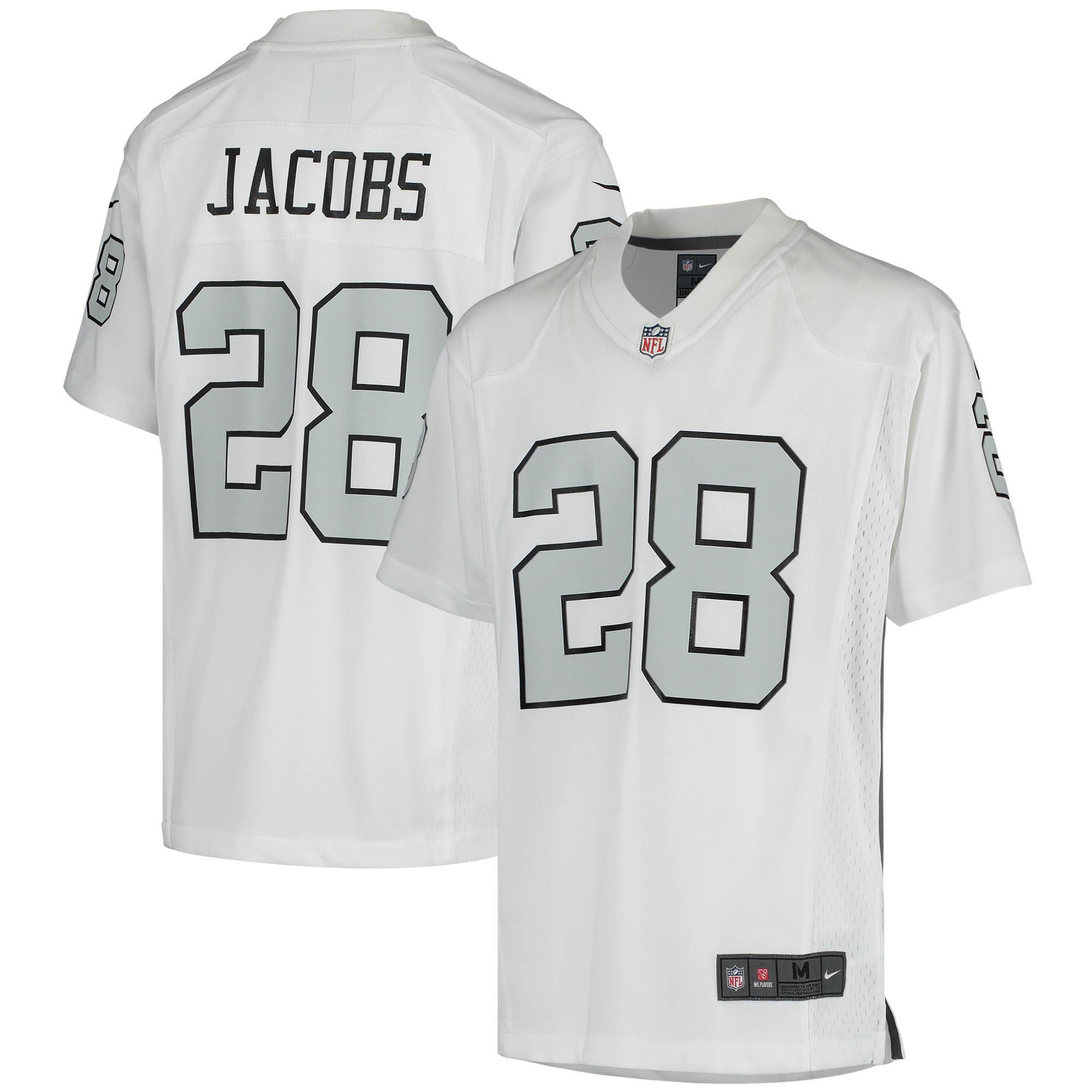 Josh Jacobs Las Vegas Raiders white Color Rush jersey