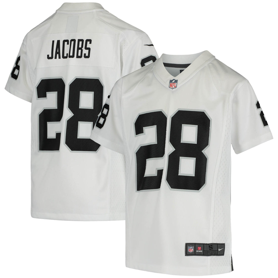 Josh Jacobs Las Vegas Raiders white jersey