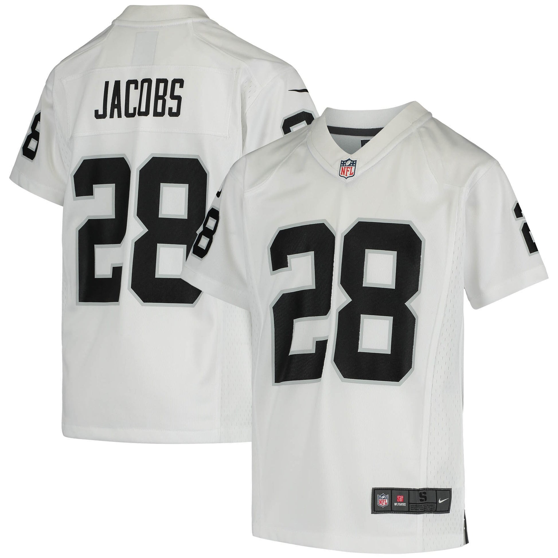 Josh Jacobs Las Vegas Raiders white jersey