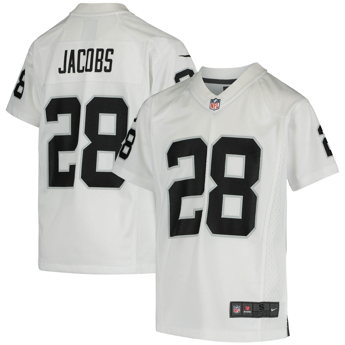 Josh Jacobs Las Vegas Raiders white jersey