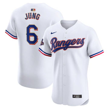 Josh Jung Texas Rangers gold Elite jersey
