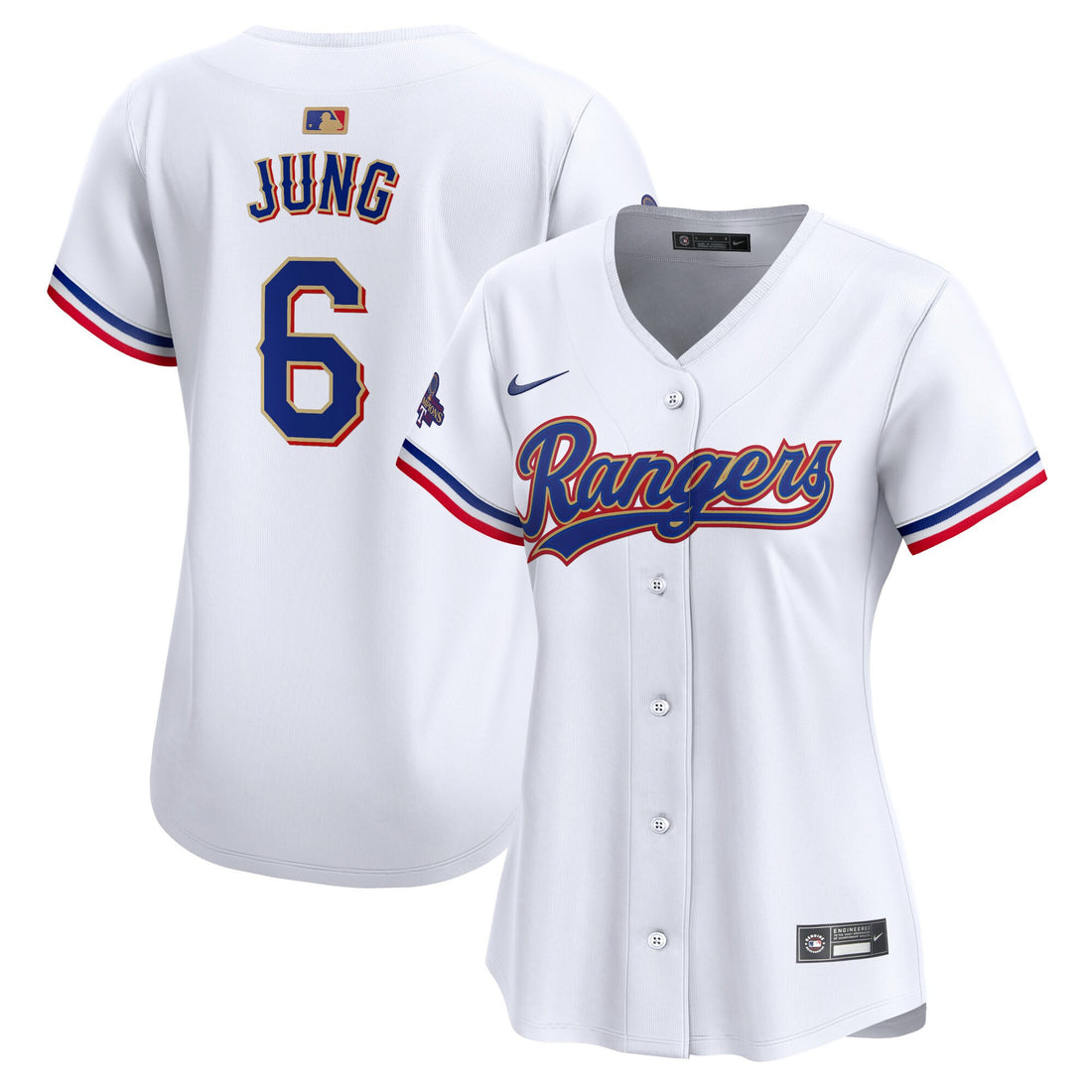 Josh Jung Texas Rangers gold Limited jersey