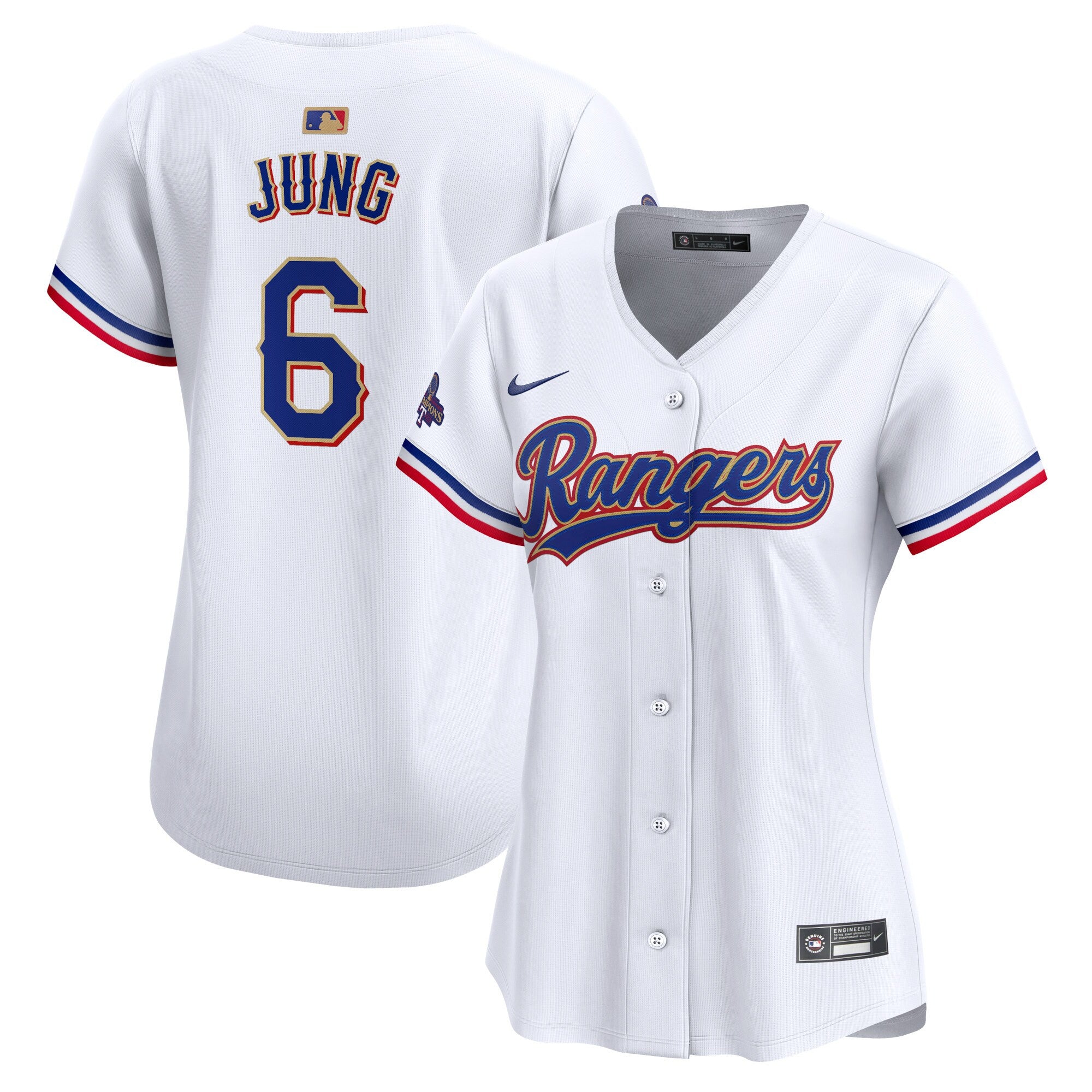 Josh Jung Texas Rangers gold Limited jersey