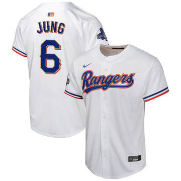 Josh Jung Texas Rangers gold Limited jersey