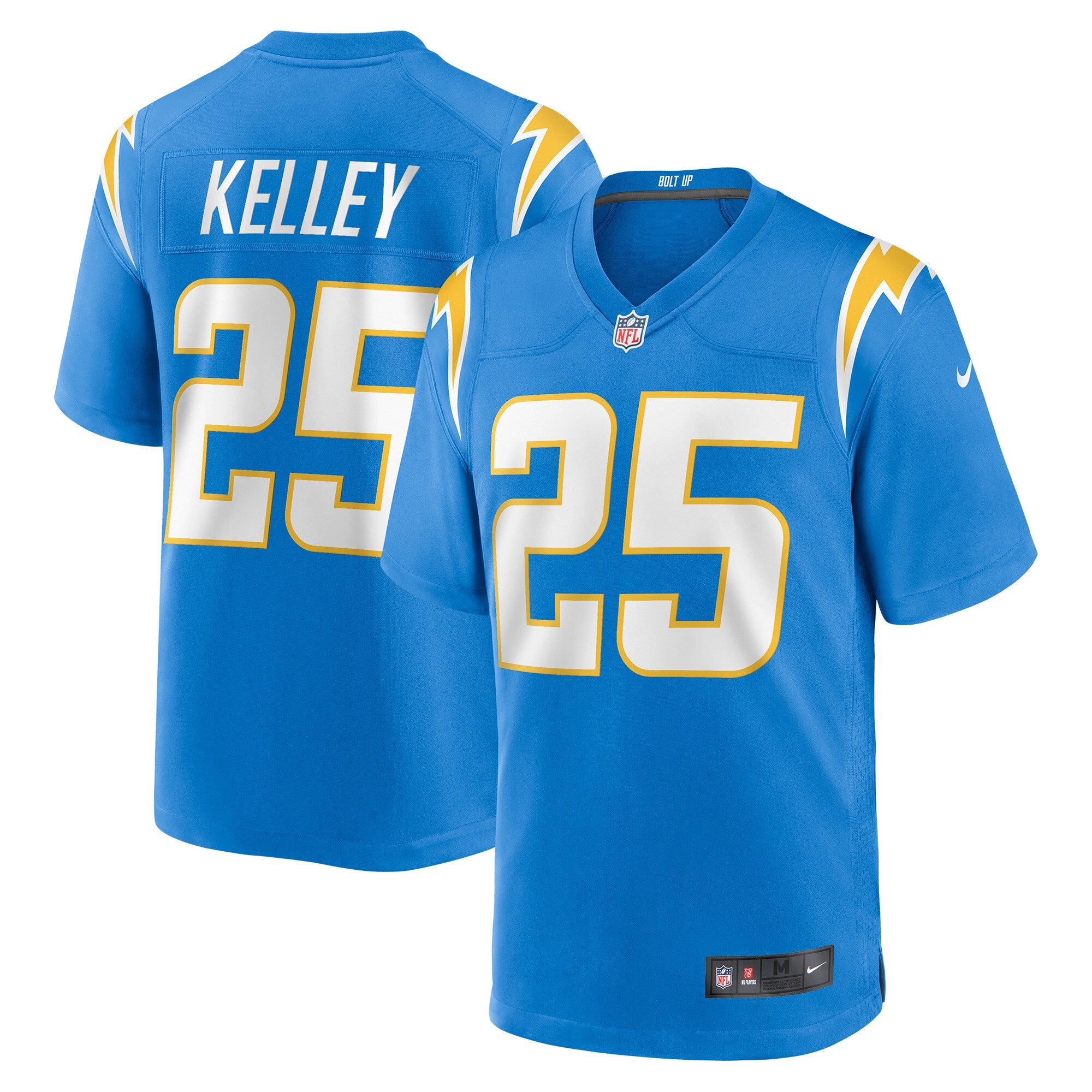 Joshua Kelley Los Angeles Chargers blue jersey