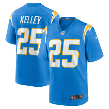 Joshua Kelley Los Angeles Chargers blue jersey