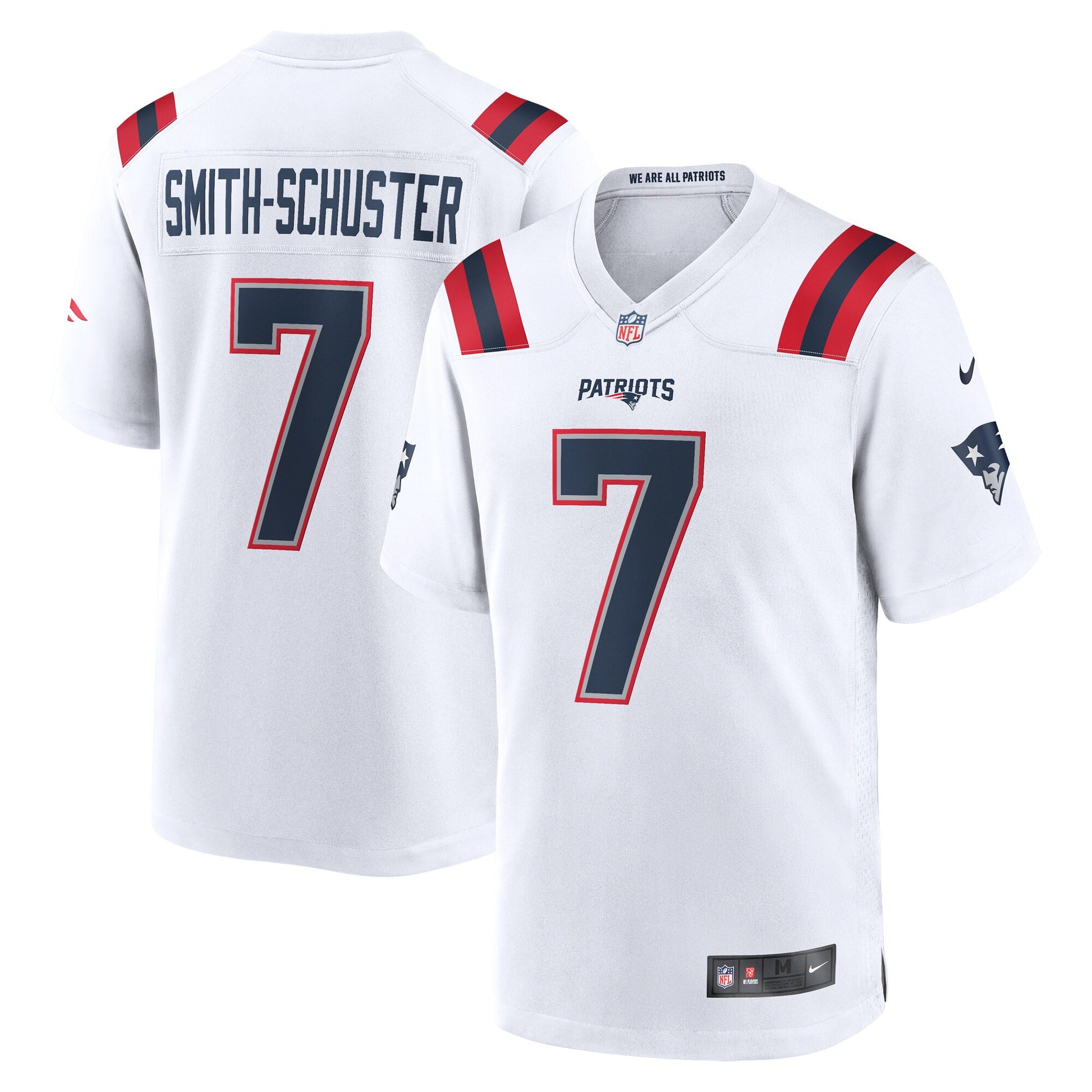 Juju Smith-schuster New England Patriots white Game jersey