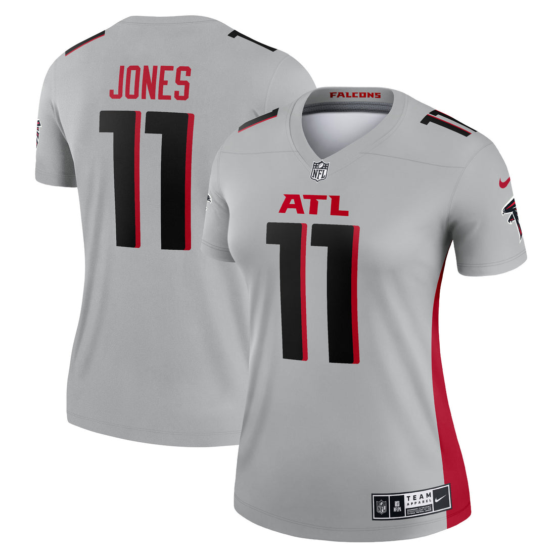 Julio Jones Atlanta Falcons silver Inverted Legend jersey