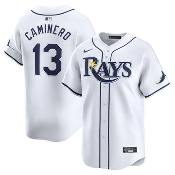 Junior Caminero Tampa Bay Rays white Limited jersey