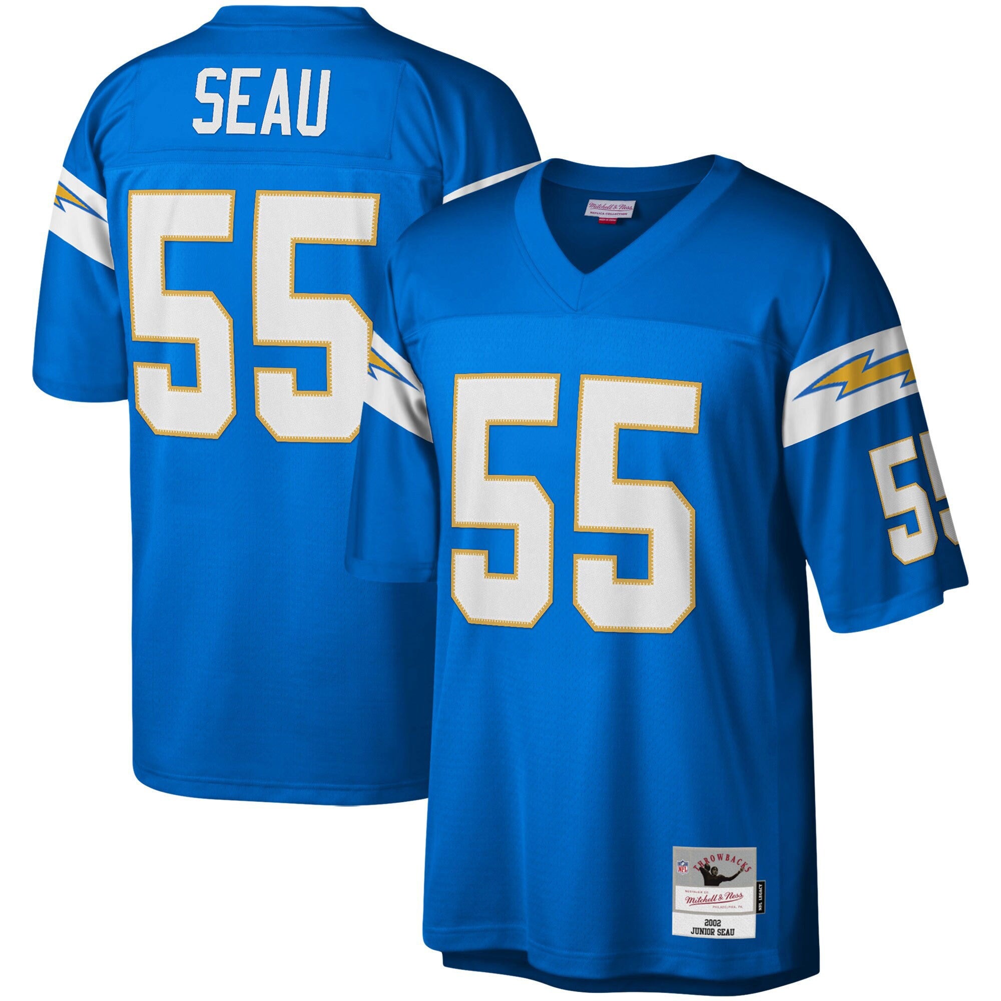 Junior Seau Los Angeles Chargers blue jersey