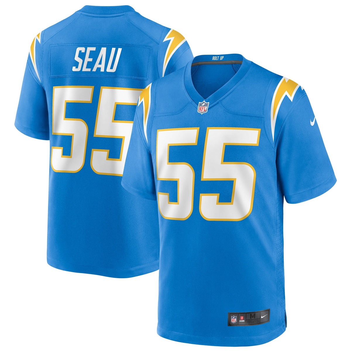 Junior Seau Los Angeles Chargers blue Game jersey