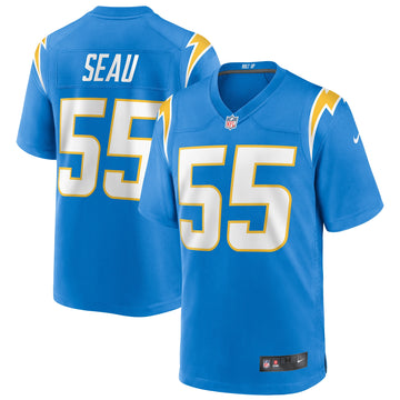 Junior Seau Los Angeles Chargers blue Game jersey