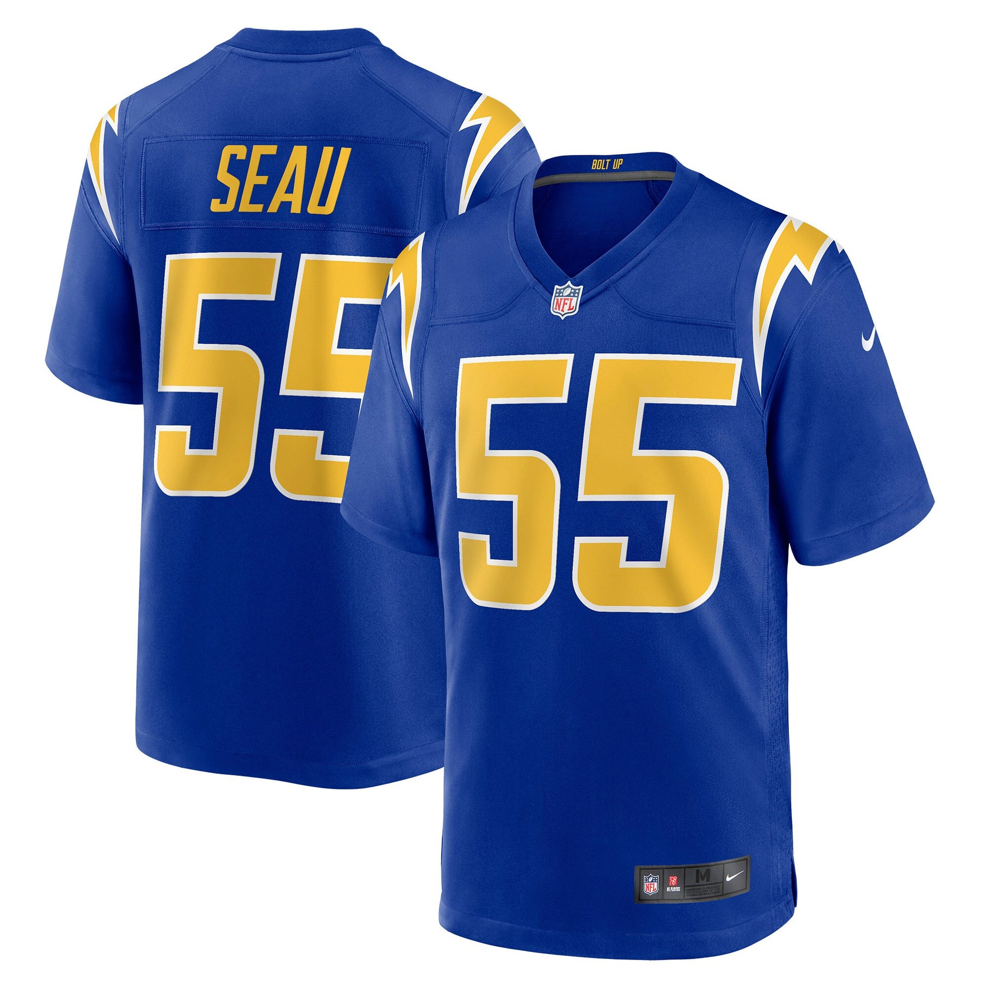 Junior Seau Los Angeles Chargers royal Alternate jersey