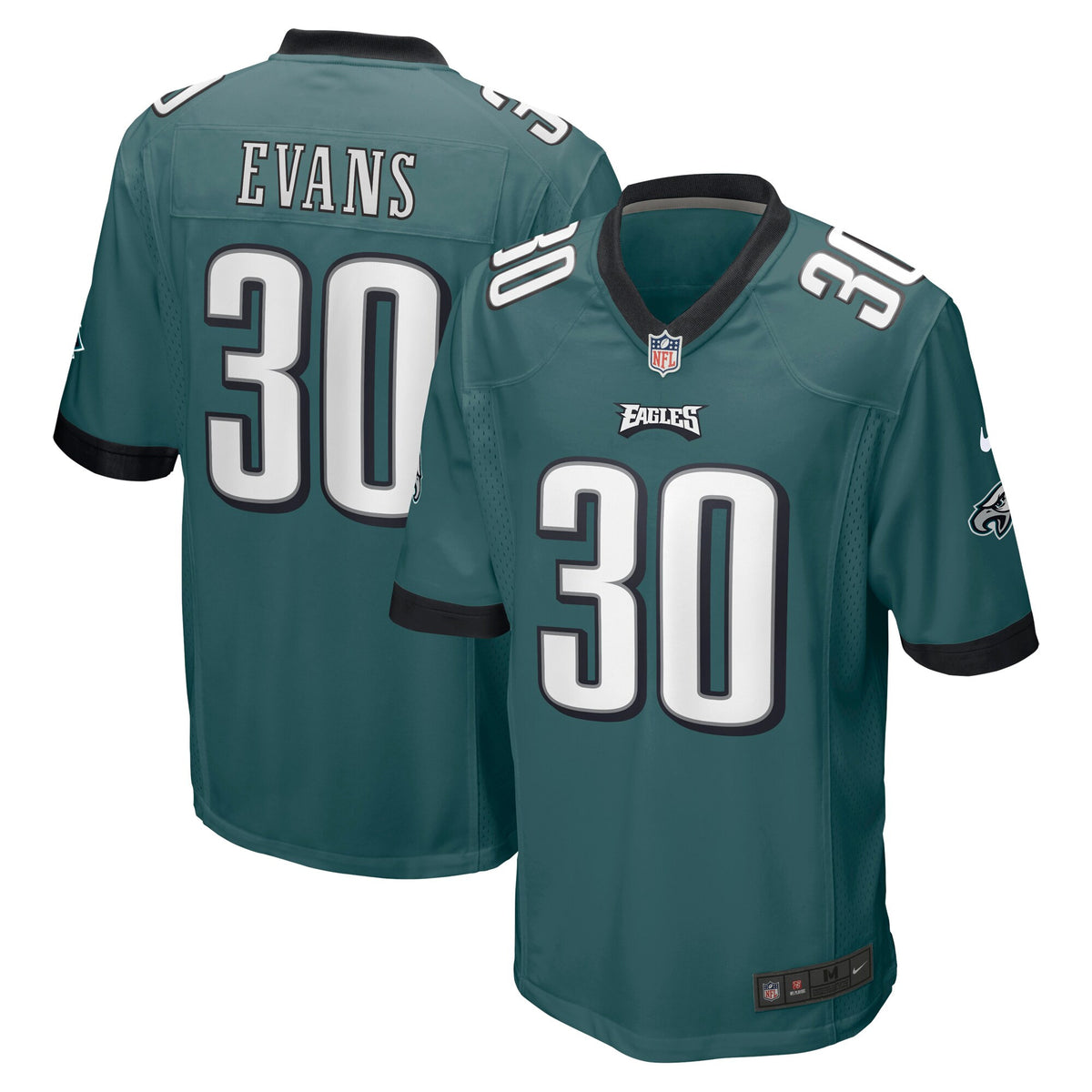 Justin Evans Philadelphia Eagles green Game jersey