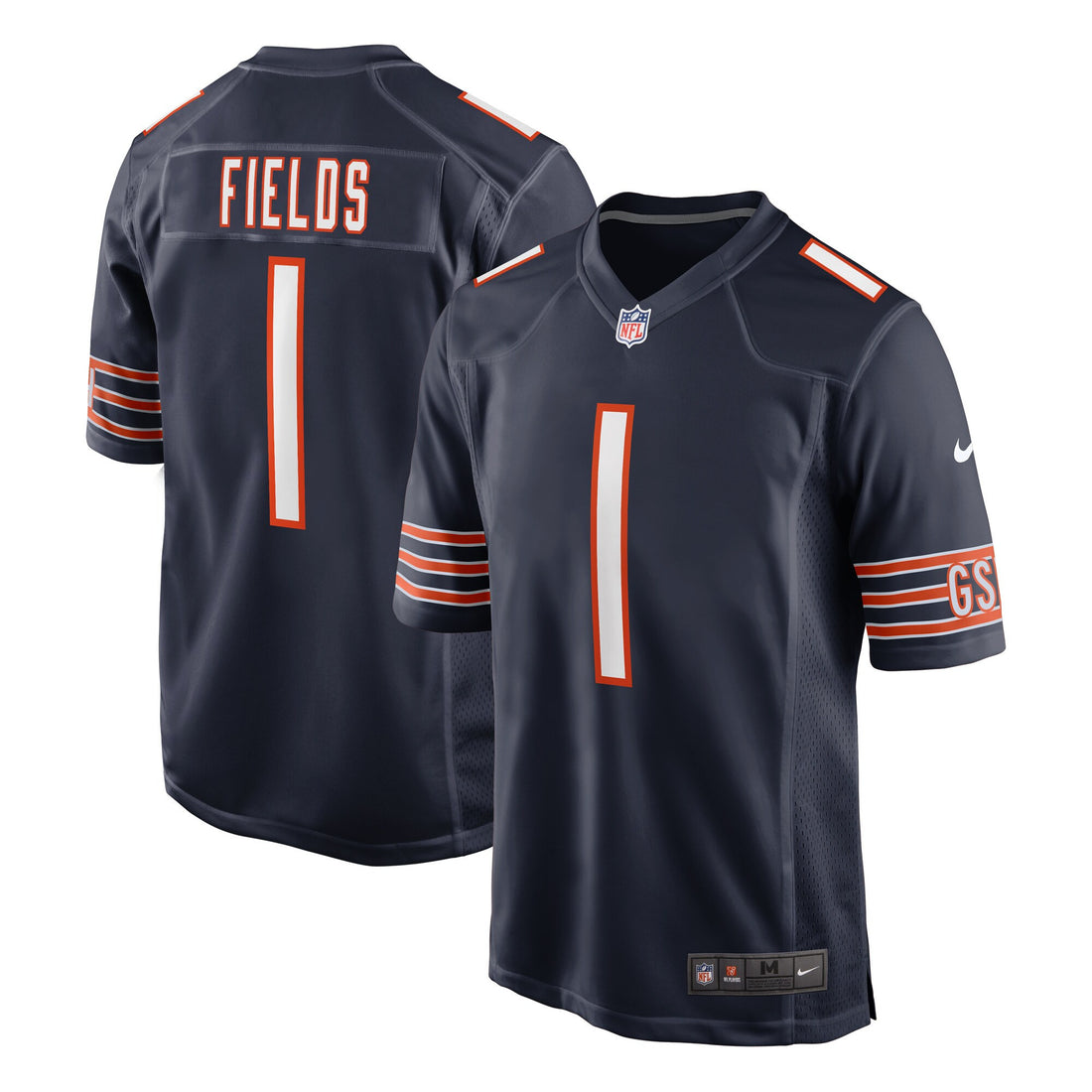 Justin Fields Chicago Bears navy jersey