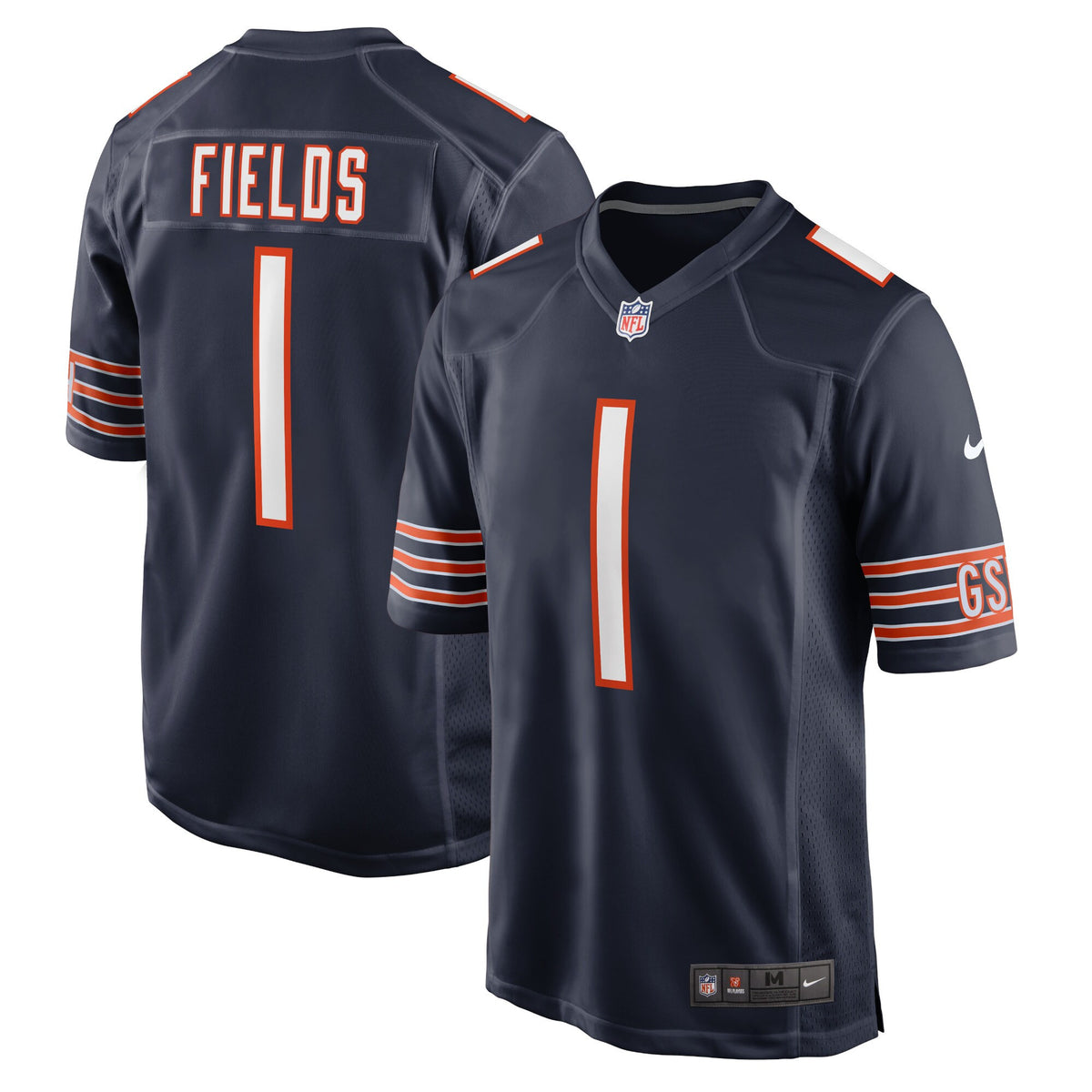 Justin Fields Chicago Bears navy jersey