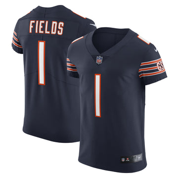 Justin Fields Chicago Bears navy Vapor jersey