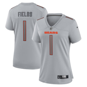 Justin Fields Atmosphere Chicago Bears gray Fashion jersey