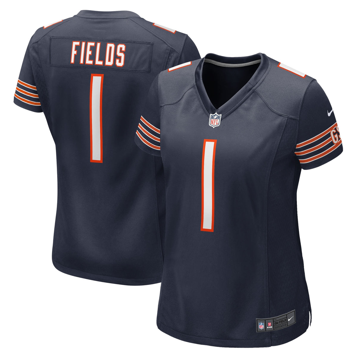 Justin Fields Chicago Bears navy jersey