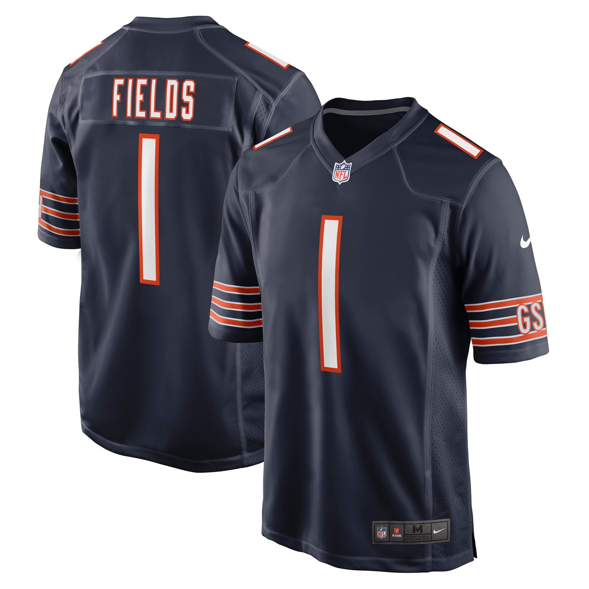 Justin Fields Chicago Bears navy jersey