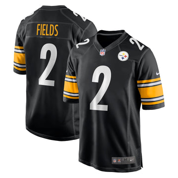Justin Fields Pittsburgh Steelers black Game jersey