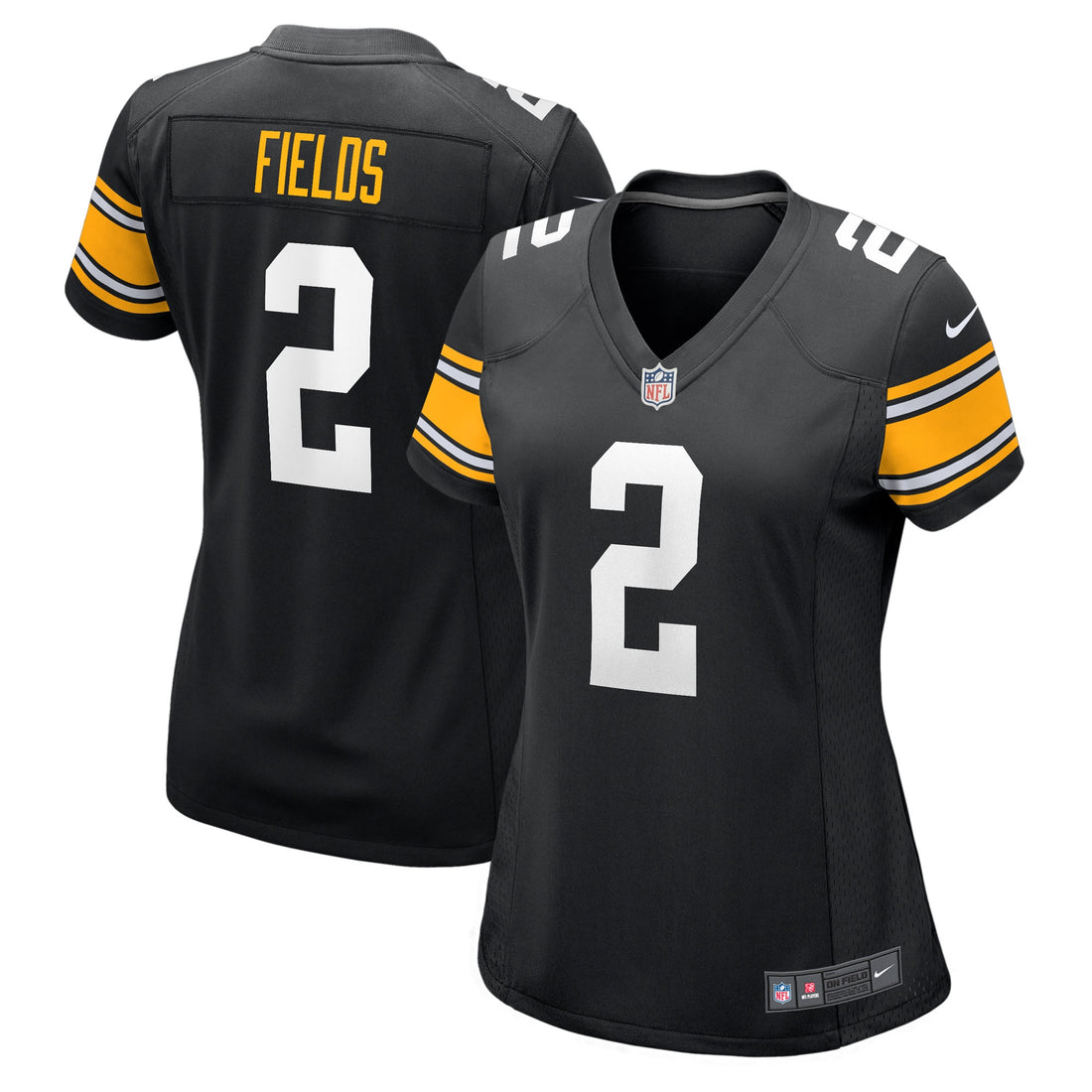 Justin Fields Pittsburgh Steelers black Alternate jersey