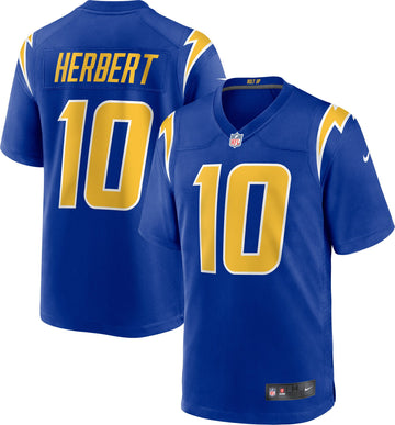 Justin Herbert Los Angeles Chargers royal Alternate jersey