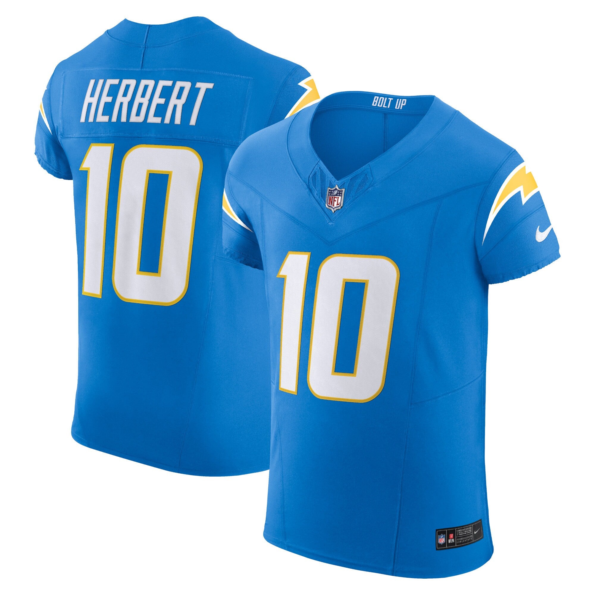 Justin Herbert Los Angeles Chargers blue Vapor jersey