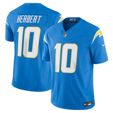 Justin Herbert F.u.s.e Los Angeles Chargers blue Limited jersey